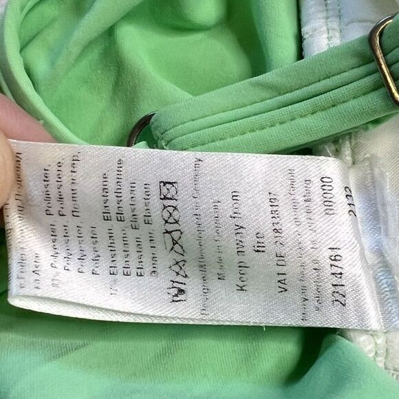 Maryan Mehlhorn Mint Green One Piece Swimsuit with Rhinestone Detail - Picture 10 of 10